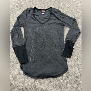 Harley Davidson long sleeve shirt, size (Large)